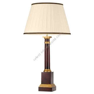 Elstead Lighting / Table Lamps / Louviers 1 Oxblood and Gold