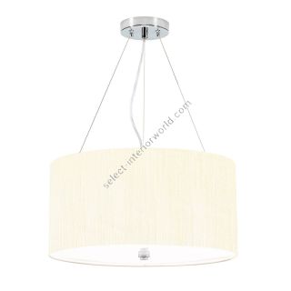 Elstead Lighting / Pendants & Suspension Lights / Pearce 18 Polished Chrome with Ivory Shade