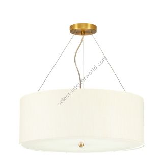 Elstead Lighting / Pendants & Suspension Lights / Pearce 22 Aged Brass with Ivory Shade