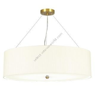 Elstead Lighting / Pendants & Suspension Lights / Pearce 30 Aged Brass with Ivory Shade