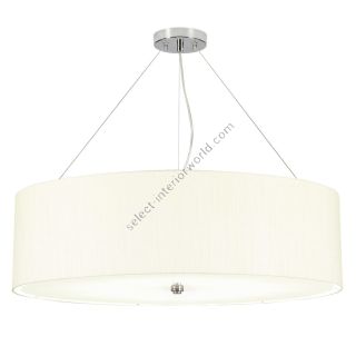 Elstead Lighting / Pendants & Suspension Lights / Pearce 30 Polished Chrome with Ivory Shade
