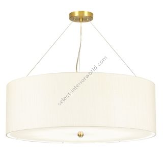 Elstead Lighting / Pendants & Suspension Lights / Pearce 34 Aged Brass with Ivory Shade
