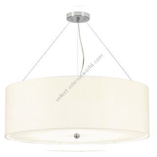 Elstead Lighting / Pendants & Suspension Lights / Pearce 34 Polished Chrome with Ivory Shade