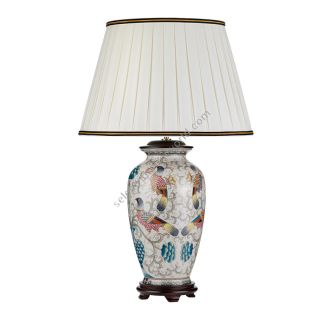 Elstead Lighting / Table Lamps / Ping 1 Cream with coloured birds