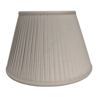 Elstead Lighting / Lampshades / 12 Cotton Fine Pencil Pleat Oyster 30 cm