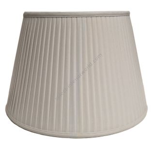 Elstead Lighting / Lampshades / 18 Cotton Fine Pencil Pleat Oyster 46 cm