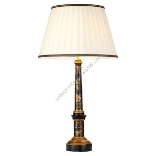 Elstead Lighting / Table Lamps / Strasbourg 1 Black and Gold with Ivory