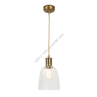 Elstead Lighting / Pendant Lights / Douille 1 Aged Brass