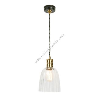 Elstead Lighting / Pendant Lights / Douille 1 Black & Polished Brass