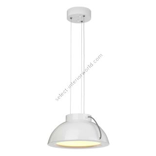 Elstead Lighting / Pendant Lights / Europa 1 Medium LED White Painted