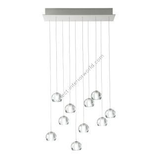 Fabbian / LED Ceiling Lights / Multispot Beluga F32 10 spots 60x15cm
