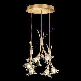 Fine Art Handcrafted Lighting / Round Pendant Lights / Azu 22″ 916540