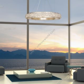 Arctic Halo 38″ Round Pendant 878040 by Fine Art Handcrafted Lighting