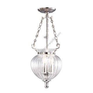 Elstead Lighting / Pendant Lights / Finsbury Park 3 Small Polished Nickel