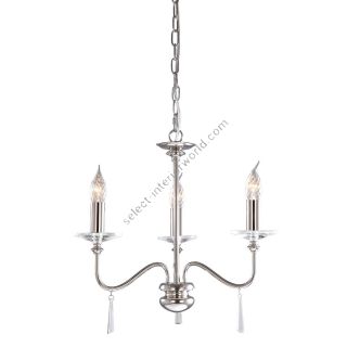 Elstead Lighting / Chandeliers / Finsbury Park 3 Polished Nickel