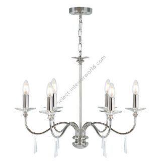 Elstead Lighting / Chandeliers / Finsbury Park 6 Polished Nickel