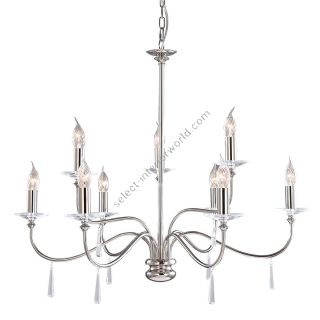 Elstead Lighting / Chandeliers / Finsbury Park 9 Polished Nickel