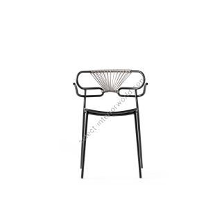 Traba / Chairs / Genoa Met Pu Cross Armchair TR-0048 MET CROSS PU