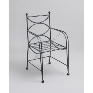 Officina Ciani / Outdoor Chairs / Metal Chair for Garden GF4034CH-B De lys