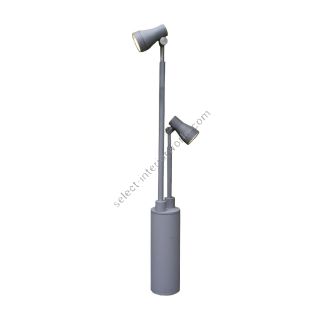 Elstead Lighting / Outdoor Spotlights / Beta Double Head Matt Silver