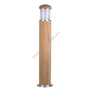 Elstead Lighting / Outdoor Bollard Lights / Poole 1 Teak and Stainless Steel