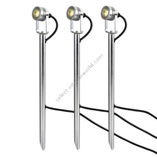 Elstead Lighting / Outdoor Spotlights / Spennymoor 3 x 12V Anodised Aluminium