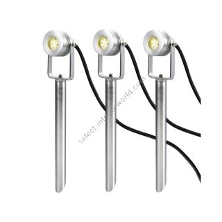Elstead Lighting / Outdoor Spotlights / Spennymoor 3 x 12V Anodised Aluminium 3S