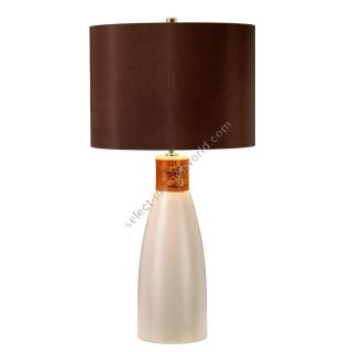 Elstead Lighting / Table Lamps / Hammersmith 1 Taupe with Brown Shade