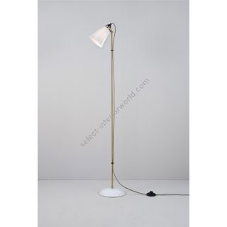 Original BTC / Floor Lamps / Hector Pleat Medium Brass