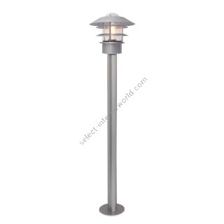 Elstead Lighting / Outdoor Bollard Lights / Helsingor 1 Lantern Silver