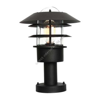 Elstead Lighting / Outdoor Pedestal Lights / Helsingor 1 Lantern Black