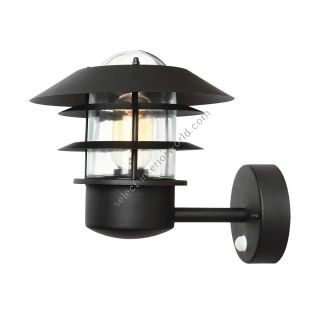 Elstead Lighting / Outdoor Wall Lights / Helsingor 1 PIR Lantern Black