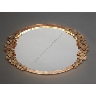 Officina Ciani / Wall Mirrors / Oval in Cast Bronze HF2019MI Dama