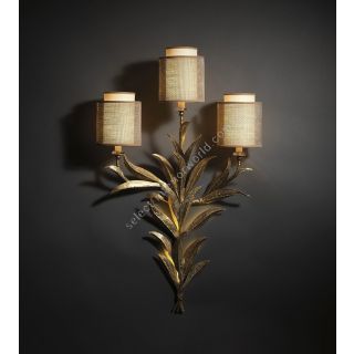 Officina Ciani / Wall Sconces / Iron with 3 Lampshades HL1005WA-3 Timeless