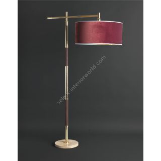 Officina Ciani / Floor Lamps / Brass HL1006FL-1-dw Galuchat