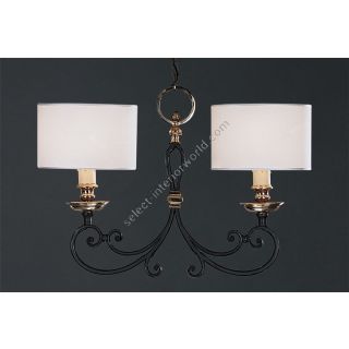 Officina Ciani / Chandeliers / Iron with Brass Details HL1018CH-2 Opanca