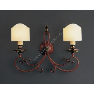 Officina Ciani / Wall Sconces / Iron with Brass Details HL1018WA-2 Opanca