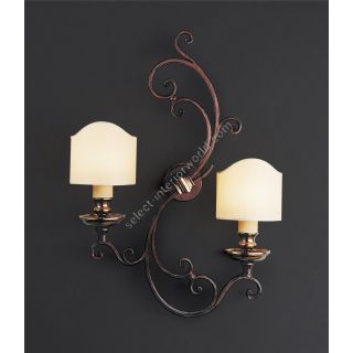 Officina Ciani / Wall Sconces / Fabric Lampshades HL1018WA-2b Opanca