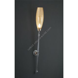 Officina Ciani / Wall Sconces / Iron with Amber Glass HL1043WA-1