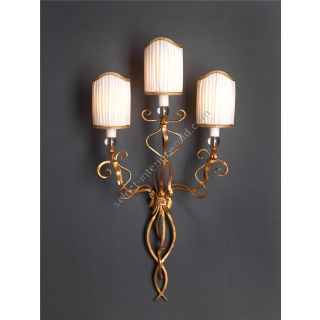 Officina Ciani / Wall Sconces / Forged Iron and Crystals HL1054WA-3 Manzi