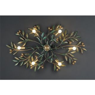 Officina Ciani / LED Ceiling Lights / in Iron and Brass HL1095PL-6 Olivo