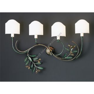 Officina Ciani / Wall Sconces / Metal HL1095WA-4ORIZ Olivo