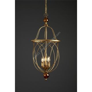 Officina Ciani / Pendants & Suspension Lights / Iron Rod HL1114CH-3 Palla ambra
