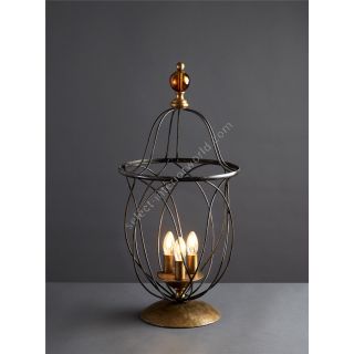 Officina Ciani / Table Lamps / Iron Rod HL1114TA-3 Palla ambra