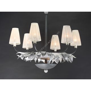 Officina Ciani / Chandeliers / Wrought Iron with Conical Shade HL1115CH-6
