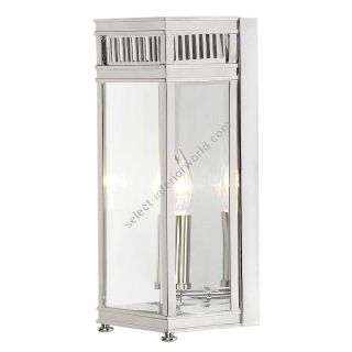 Elstead Lighting / Outdoor Wall Lights / Holborn Half Lantern Small Polished Chrome