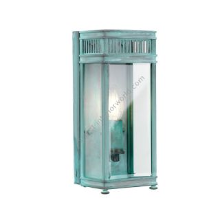 Elstead Lighting / Outdoor Wall Lights / Holborn Small Half Lantern Verdigris