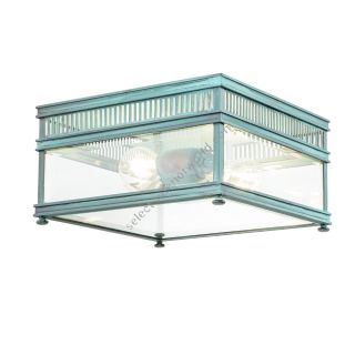Elstead Lighting / Outdoor Ceiling Lights / Holborn Flush Verdigris