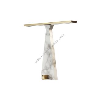 Clessidra Table Lamp in Gold Calacatta Marble by Italamp 8144/L