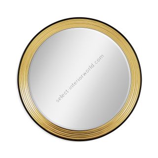 Jonathan Charles / Contemporary Circular Recessed Gilded Mirror / 494462-GIL